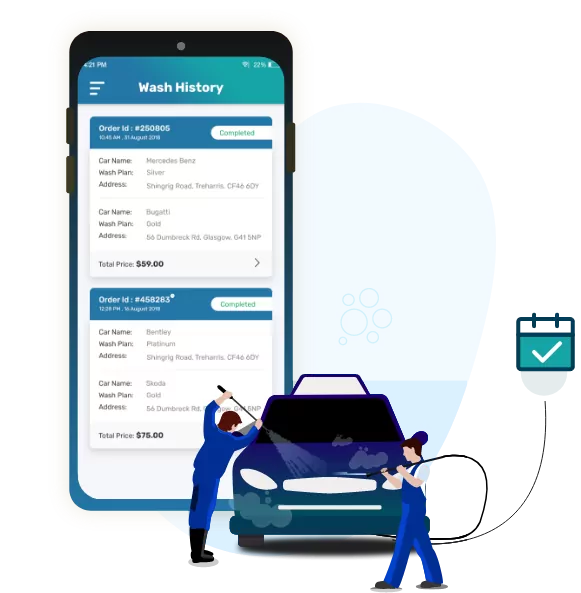 Car wash app features for users