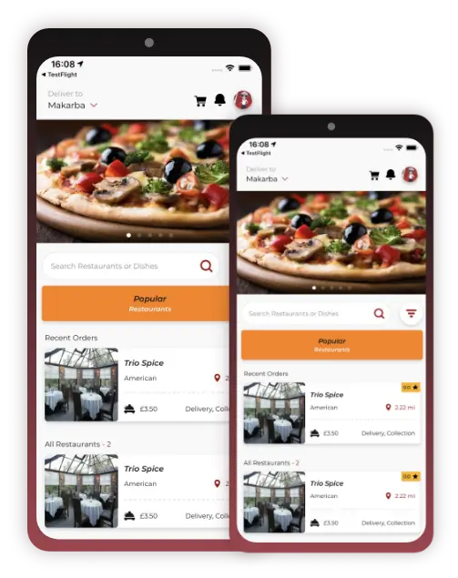 User-centric features for food delivery app