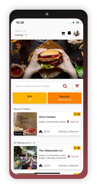 App features for Restaurant App Owner